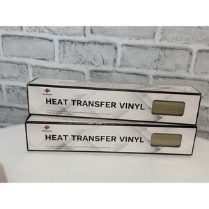 Heat Transfer Vinyl HTV Roll Bundle Iron-On T-Shirt Craft Lot of 2